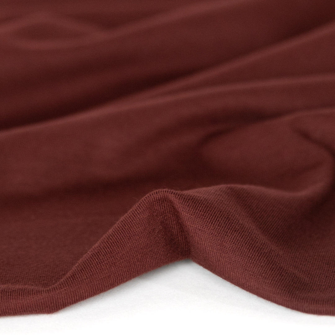 Cotton Modal Jersey Knit - Merlot | Blackbird Fabrics