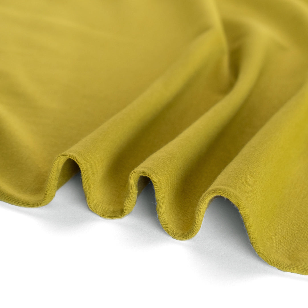 Cotton Modal Jersey Knit - Citron | Blackbird Fabrics