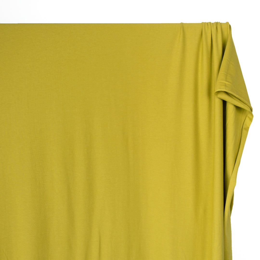 Cotton Modal Jersey Knit - Citron | Blackbird Fabrics