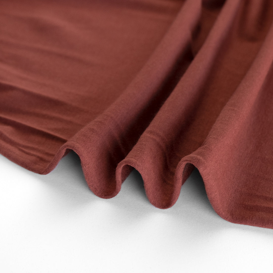 Cotton Modal Jersey Knit - Deep Rosewood | Blackbird Fabrics