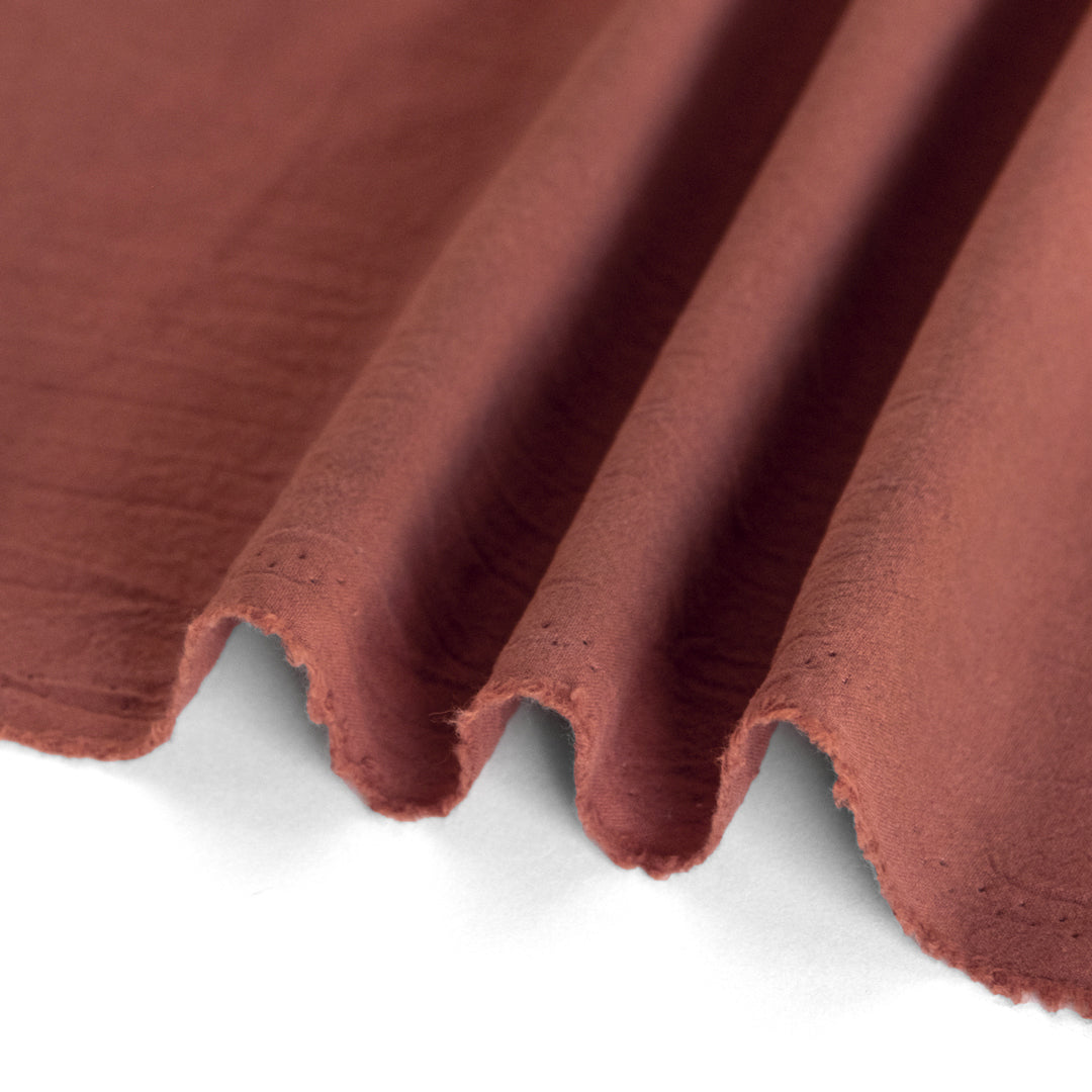 4.5oz Sandwashed Cotton - Deep Rosewood | Blackbird Fabrics