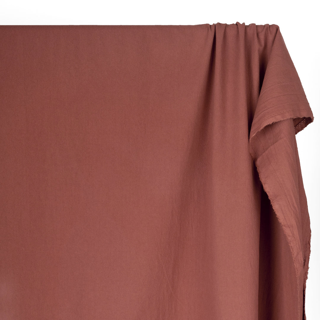 4.5oz Sandwashed Cotton - Deep Rosewood | Blackbird Fabrics