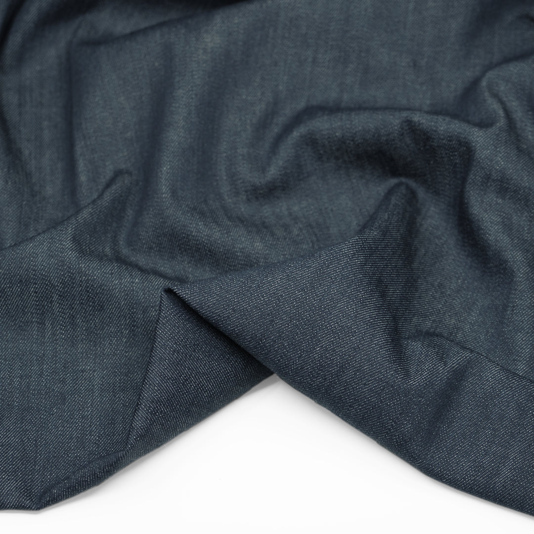 10.5oz Deadstock Cone Mills Stretch Denim - Antique Blue | Blackbird Fabrics