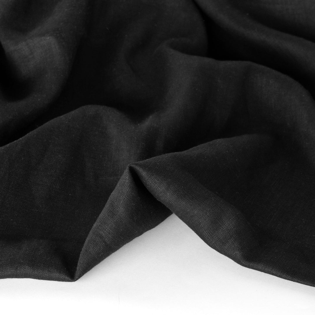Everyday Linen - Black | Blackbird Fabrics