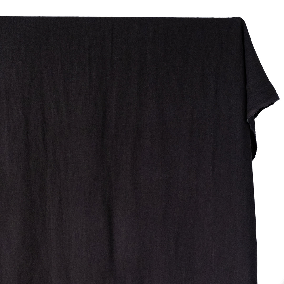 Washed Linen - Black | Blackbird Fabrics