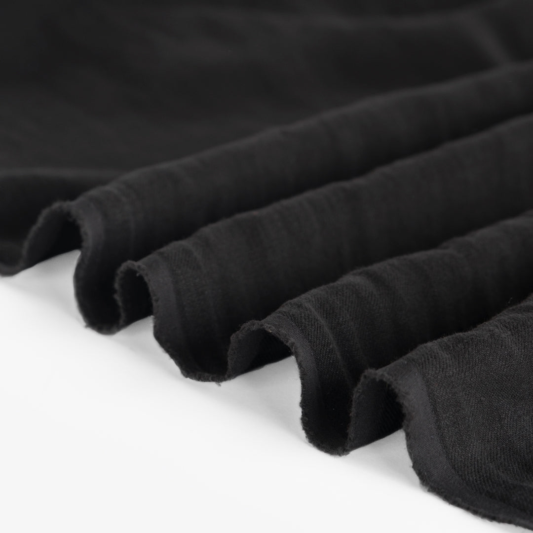6.5oz Laundered Linen Twill - Black