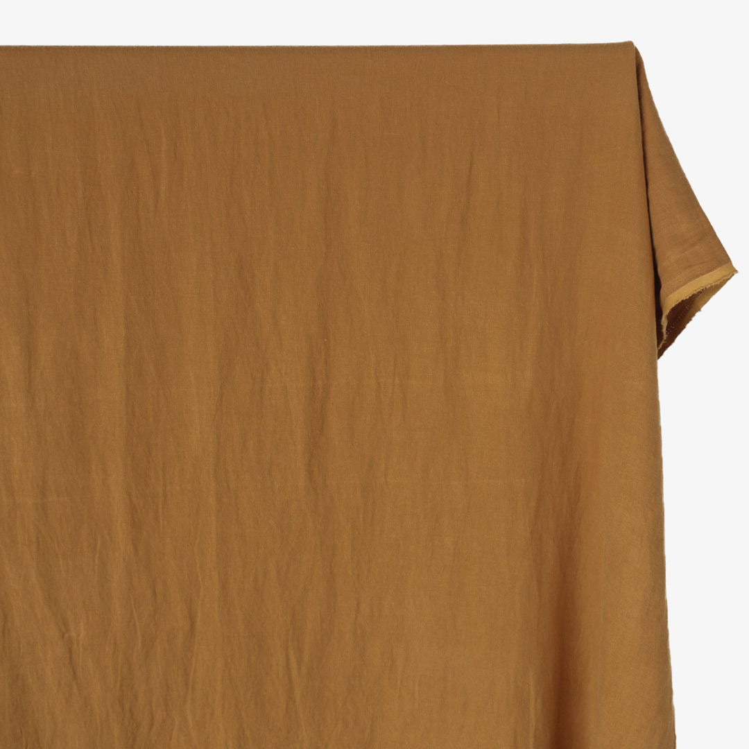 6.5oz Laundered Linen Twill - Caramel