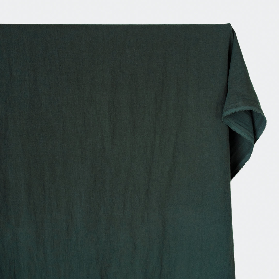 6.5oz Laundered Linen Twill - Midnight Spruce