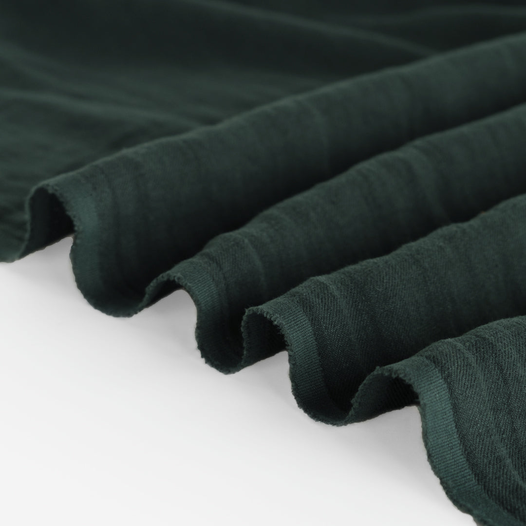 6.5oz Laundered Linen Twill - Midnight Spruce