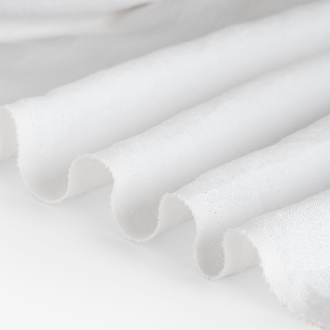 6.5oz Laundered Linen Twill - White