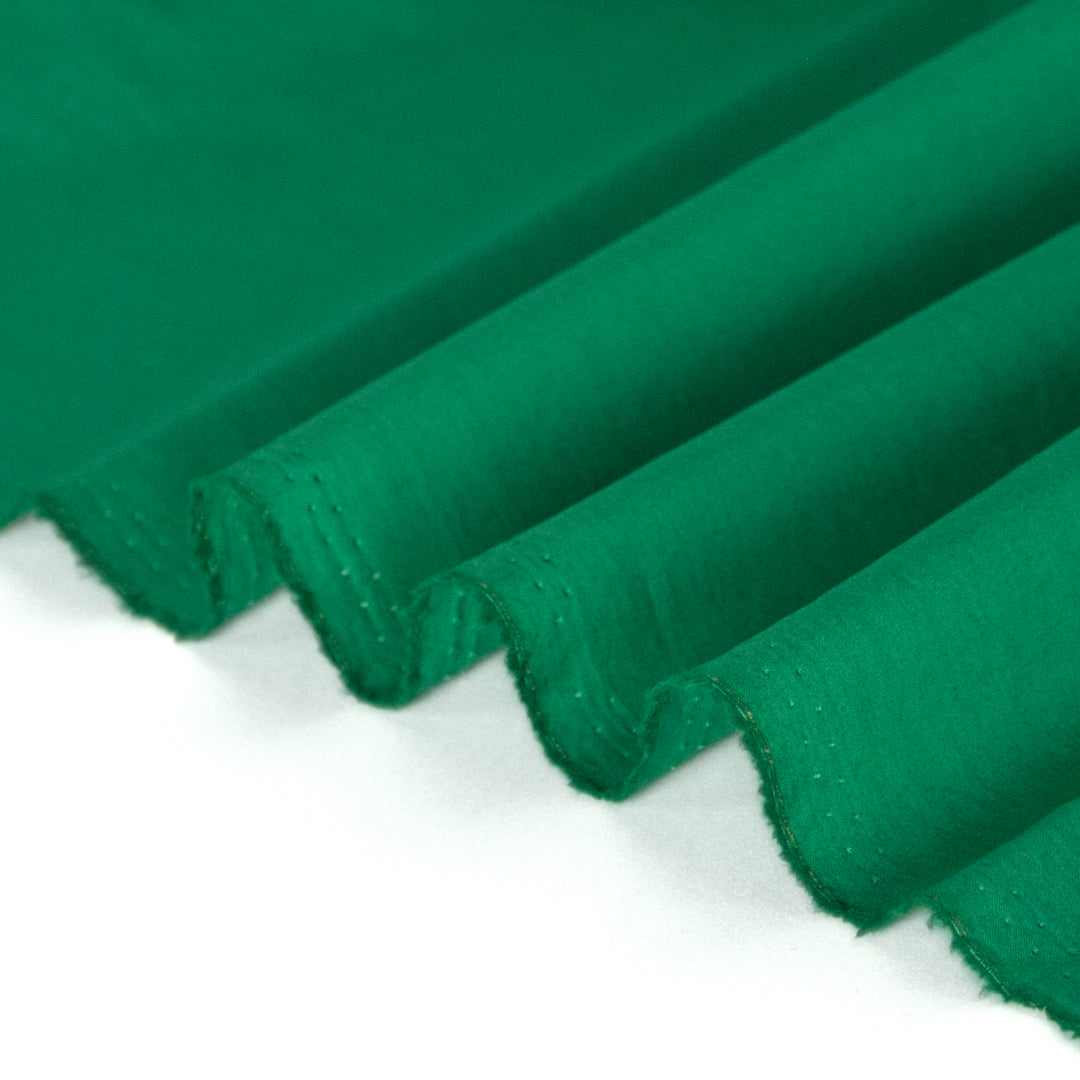 Washed Cotton Poplin - Viridian Green | Blackbird Fabrics