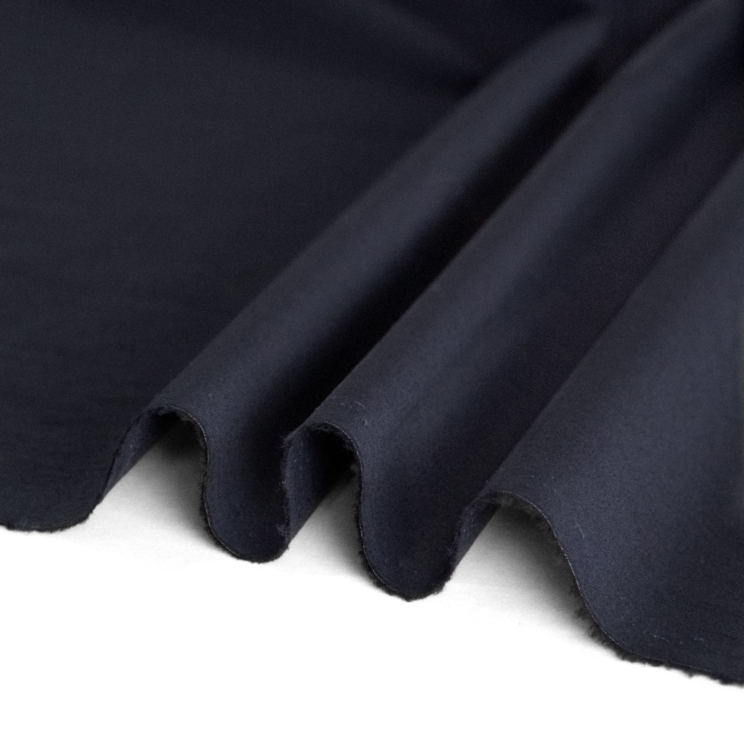 Washed Cotton Poplin - Navy | Blackbird Fabrics