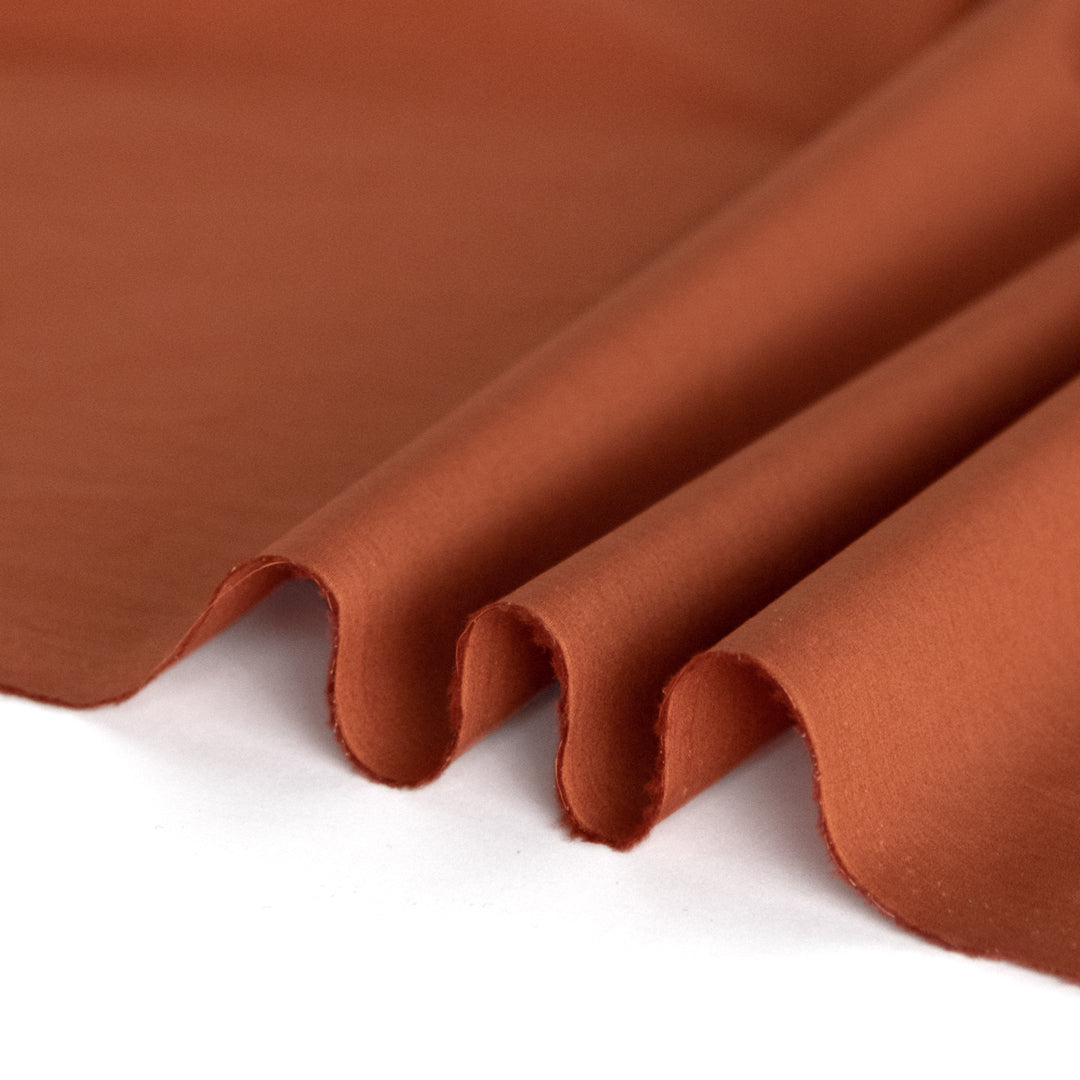 Washed Cotton Poplin - Rust | Blackbird Fabrics