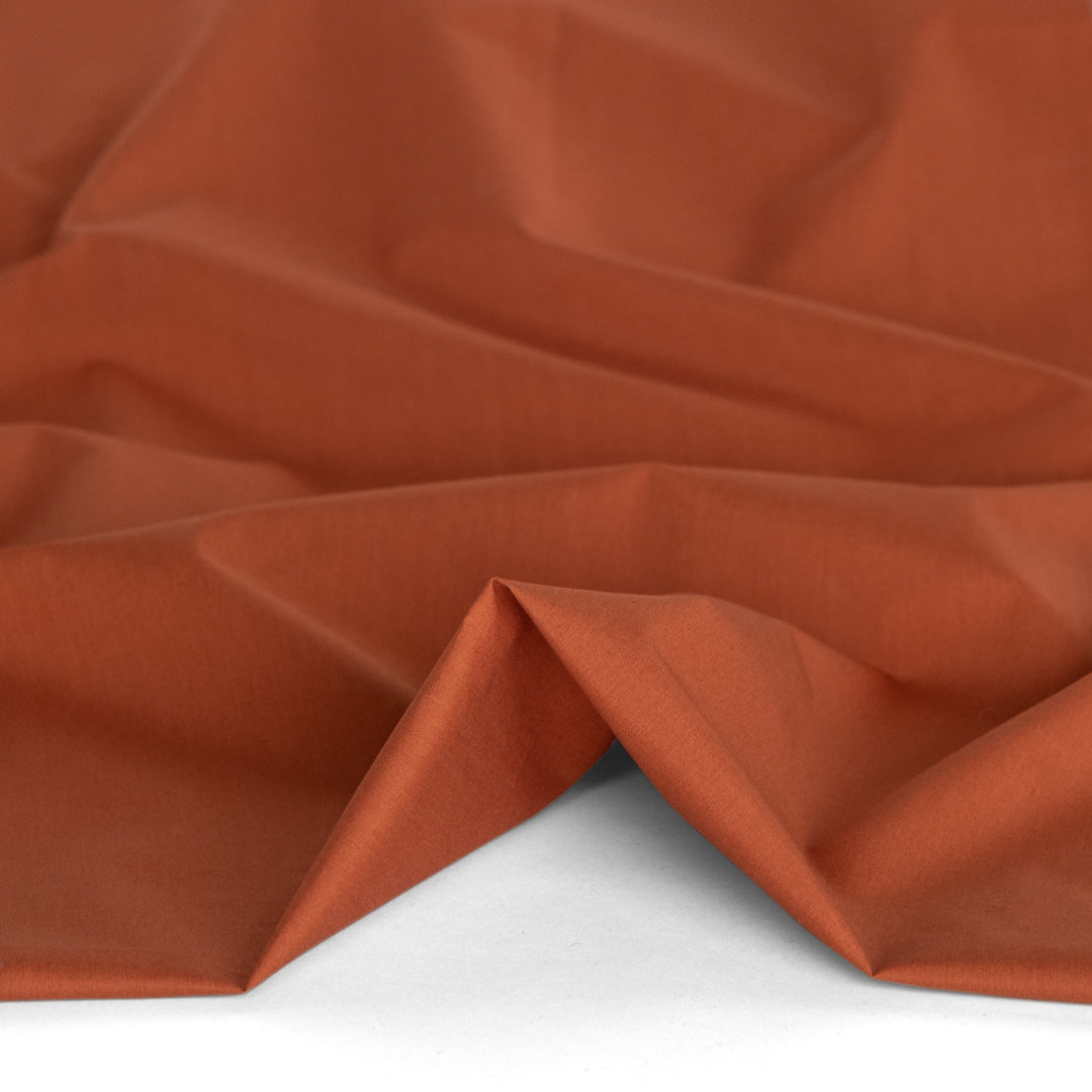 Washed Cotton Poplin - Rust | Blackbird Fabrics