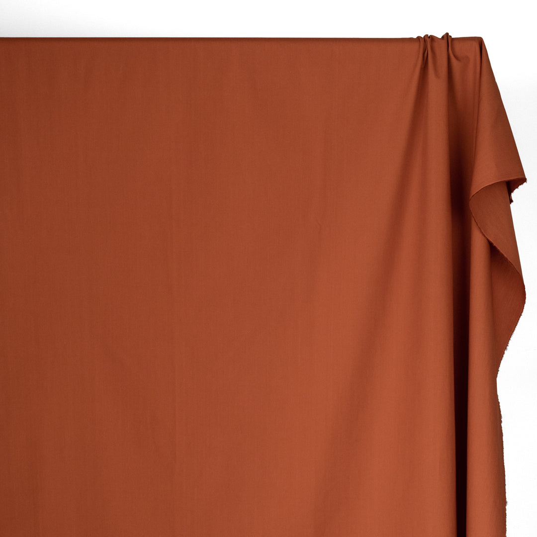 Washed Cotton Poplin - Rust | Blackbird Fabrics