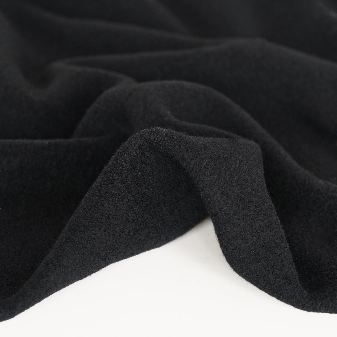 Boiled Wool Coating - Black