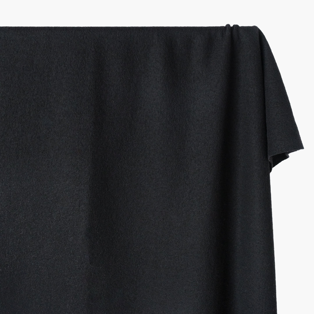 Boiled Wool Coating - Black