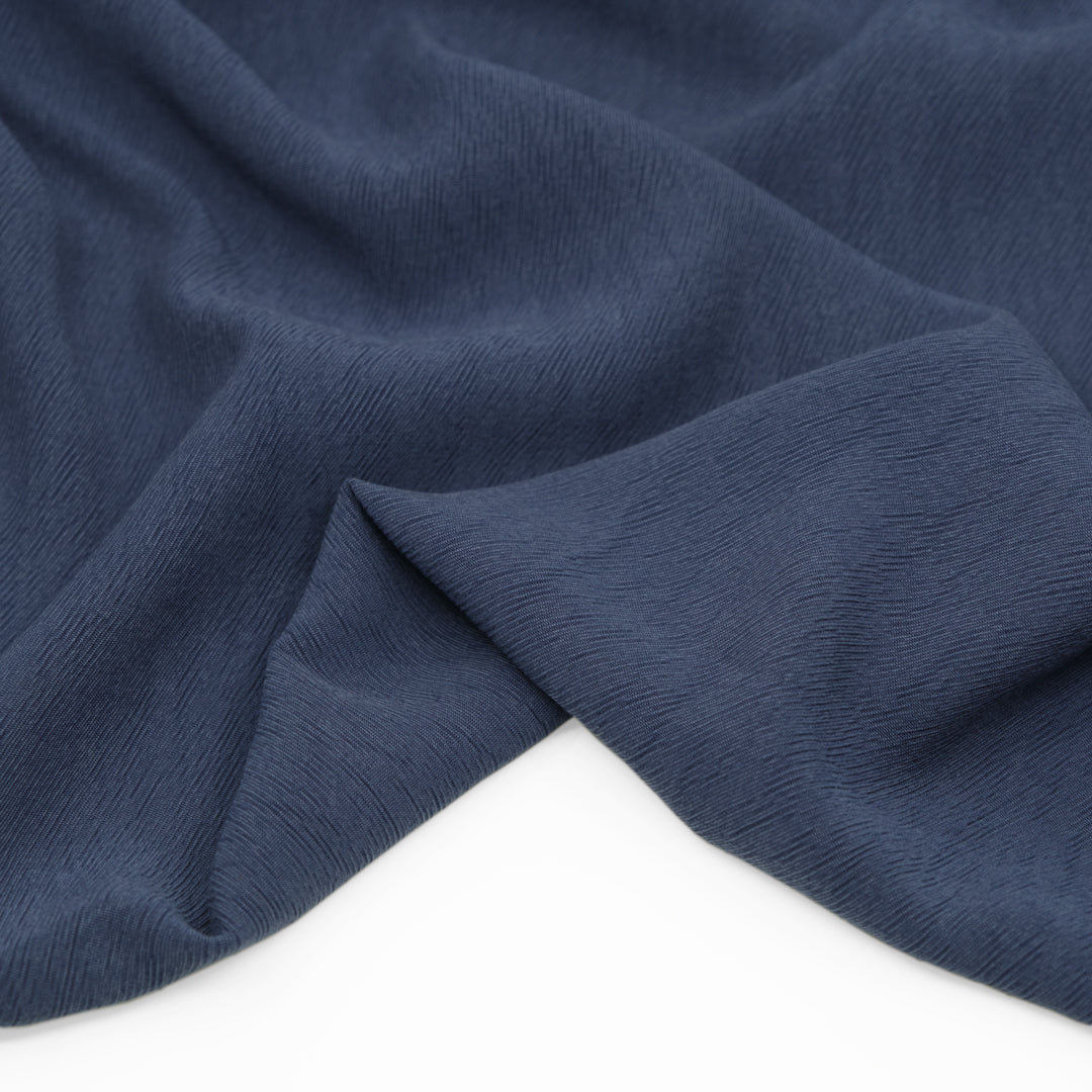 Textured TENCEL™ Lyocell Blend - Marine | Blackbird Fabrics