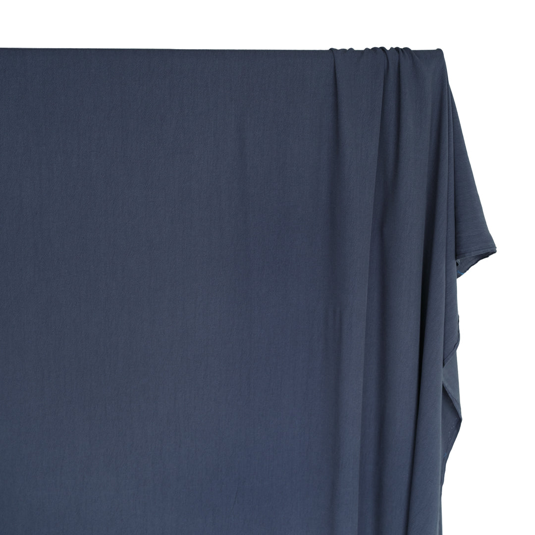 Textured TENCEL™ Lyocell Blend - Marine | Blackbird Fabrics