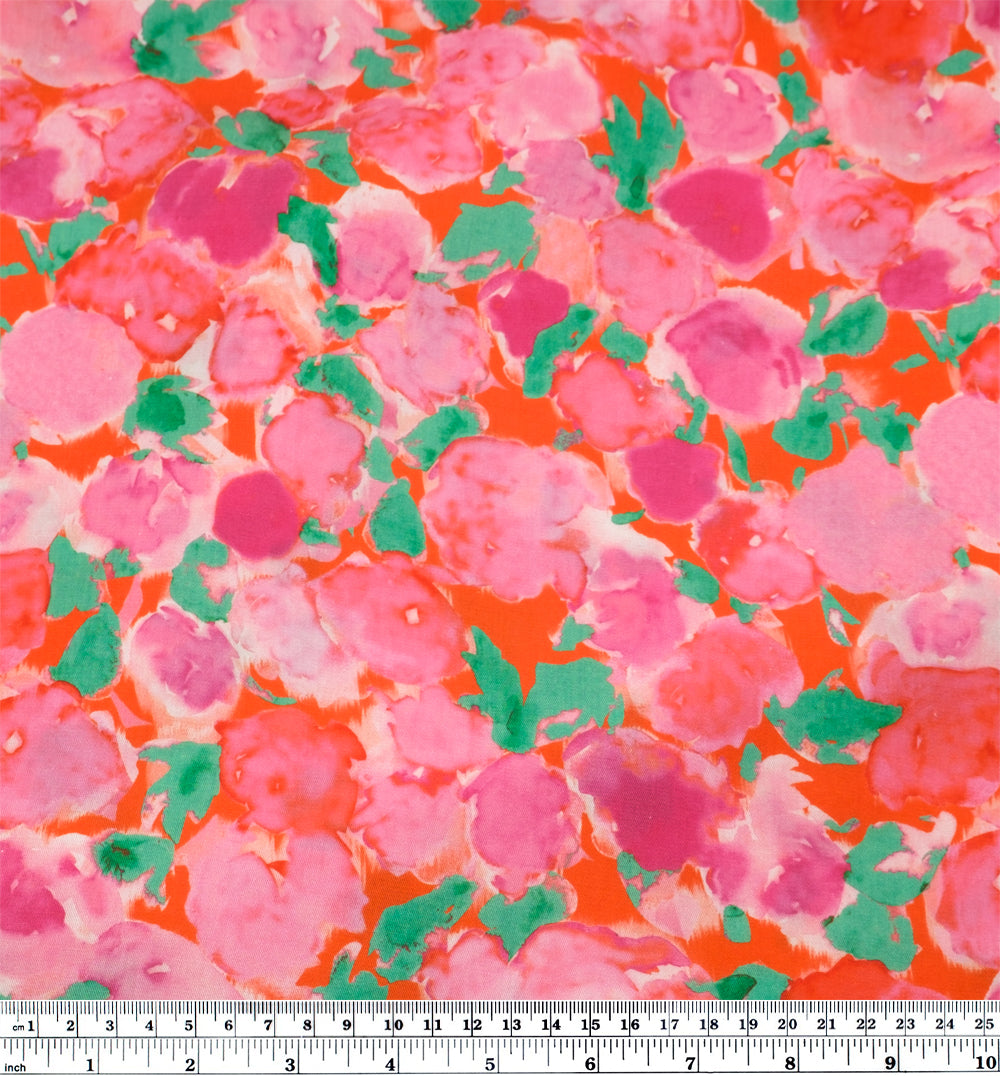 Rosewater TENCEL™ Lyocell Twill - Firecracker/Pink