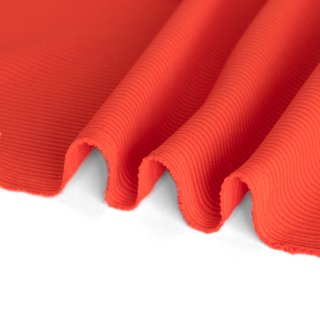 Recycled Poly Ribbed Swim Tricot - Firecracker | Blackbird Fabrics