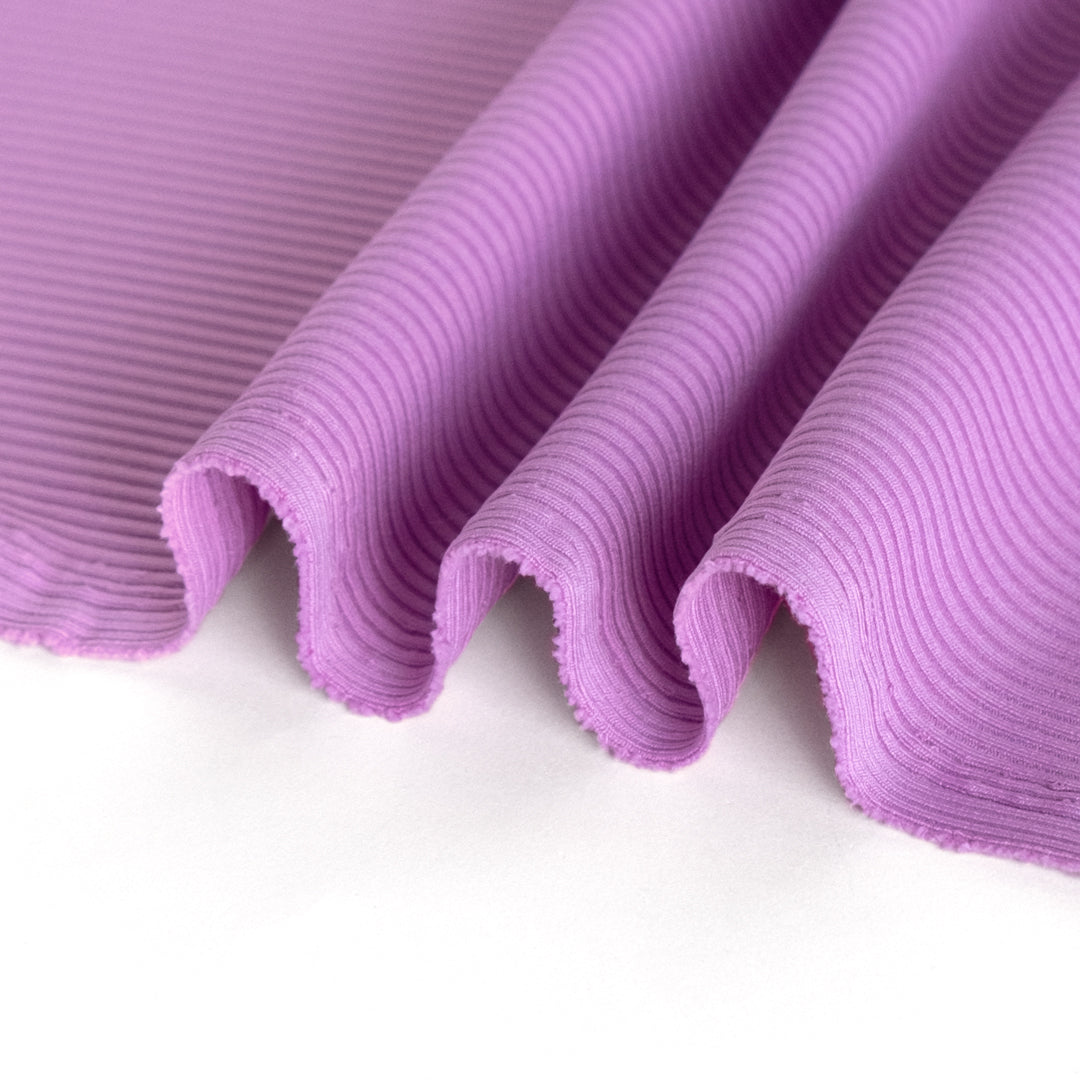Recycled Poly Ribbed Swim Tricot - Thistle | Blackbird Fabrics