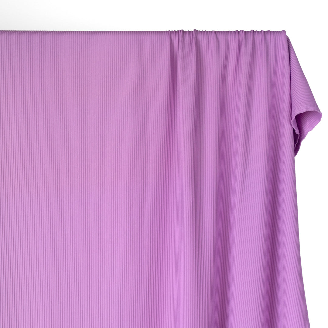 Recycled Poly Ribbed Swim Tricot - Thistle | Blackbird Fabrics