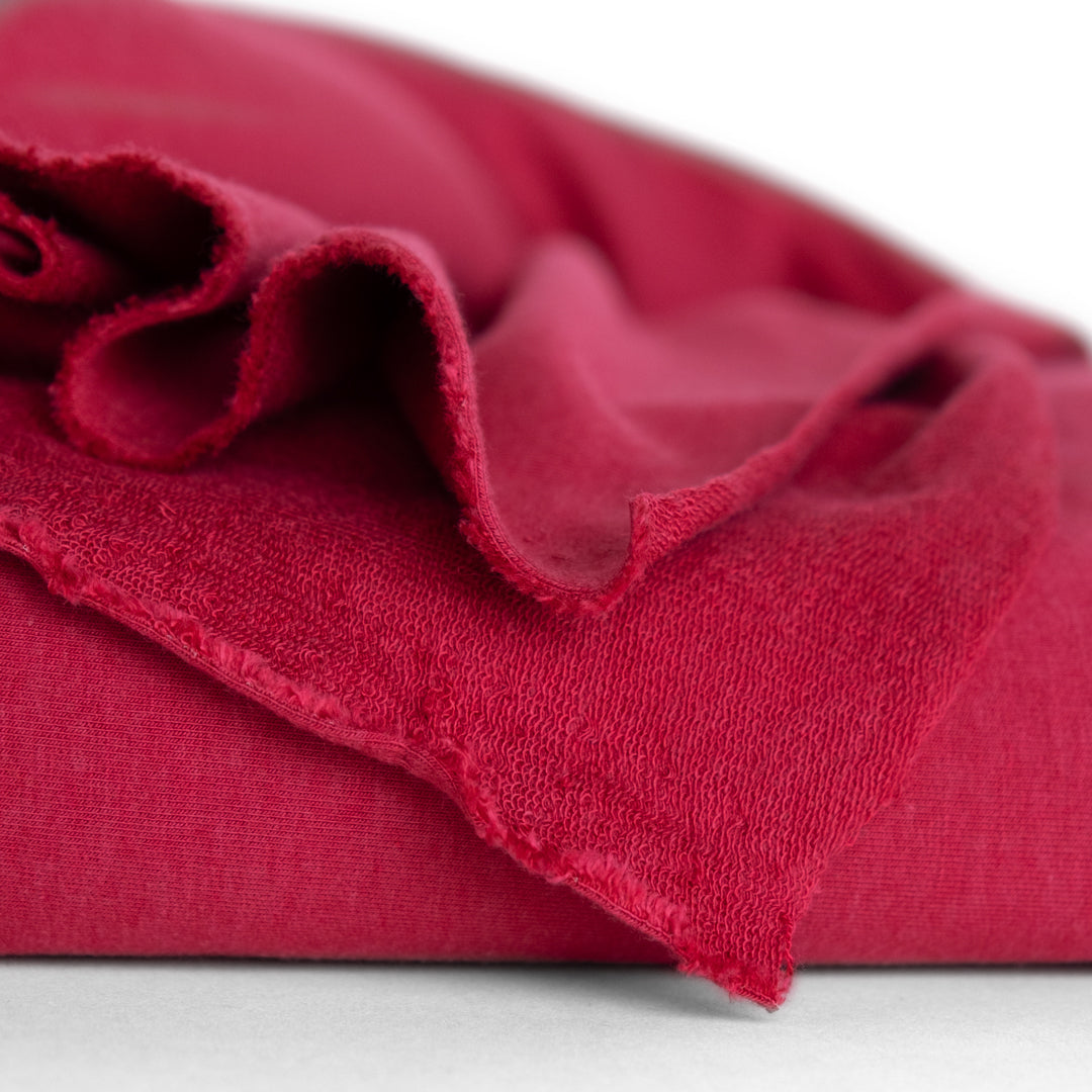 Day Off French Terry - Raspberry | Blackbird Fabrics