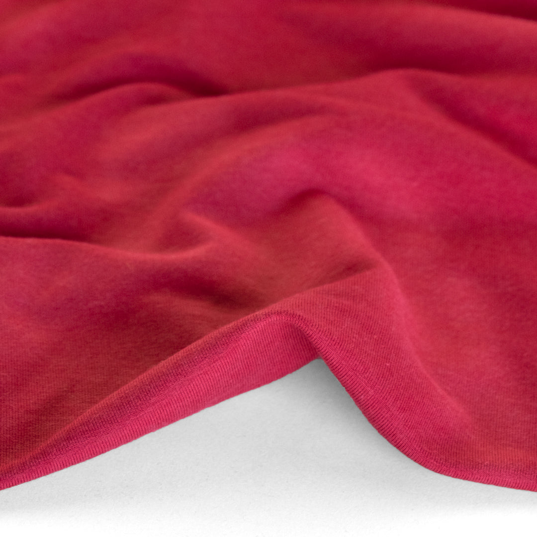 Day Off French Terry - Raspberry | Blackbird Fabrics