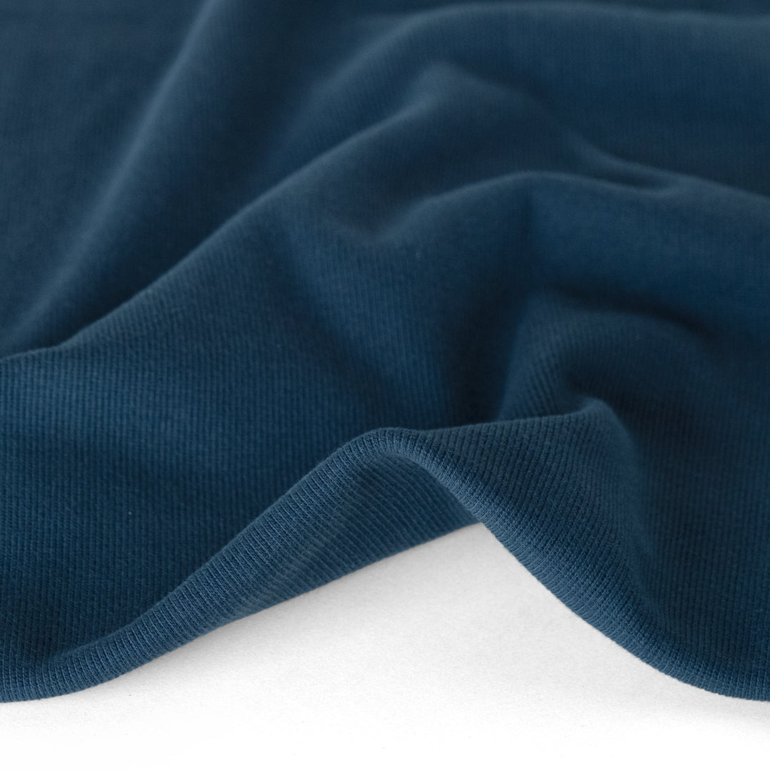 Organic Cotton 2x2 Ribbing - Petrol