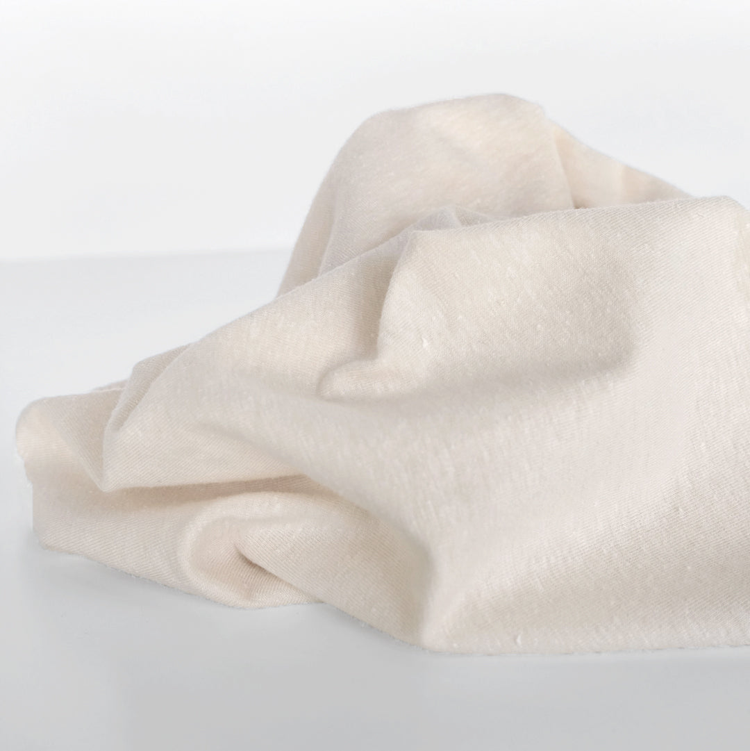 Hemp & Organic Cotton Jersey - Bisque | Blackbird Fabrics