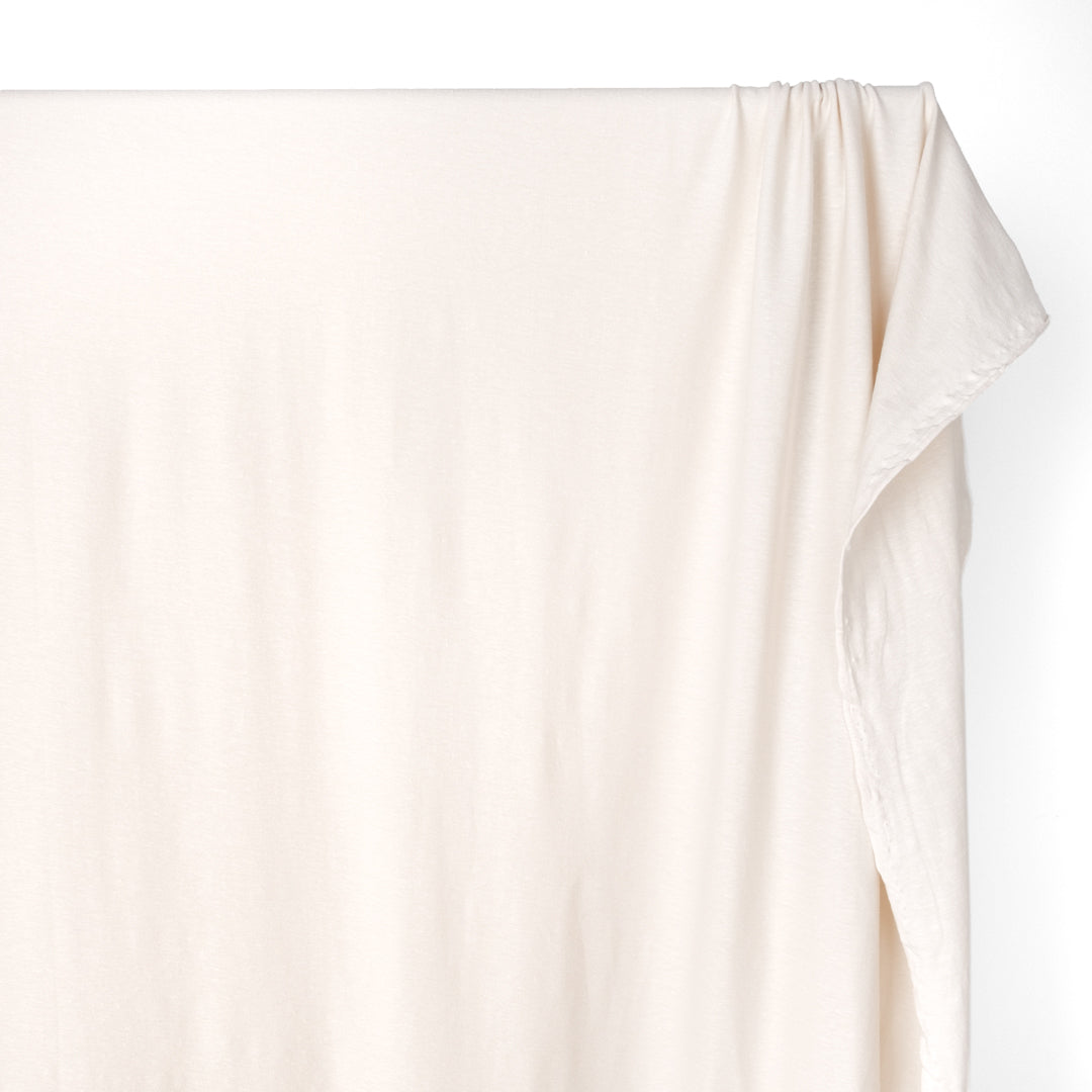 Hemp & Organic Cotton Jersey - Bisque | Blackbird Fabrics