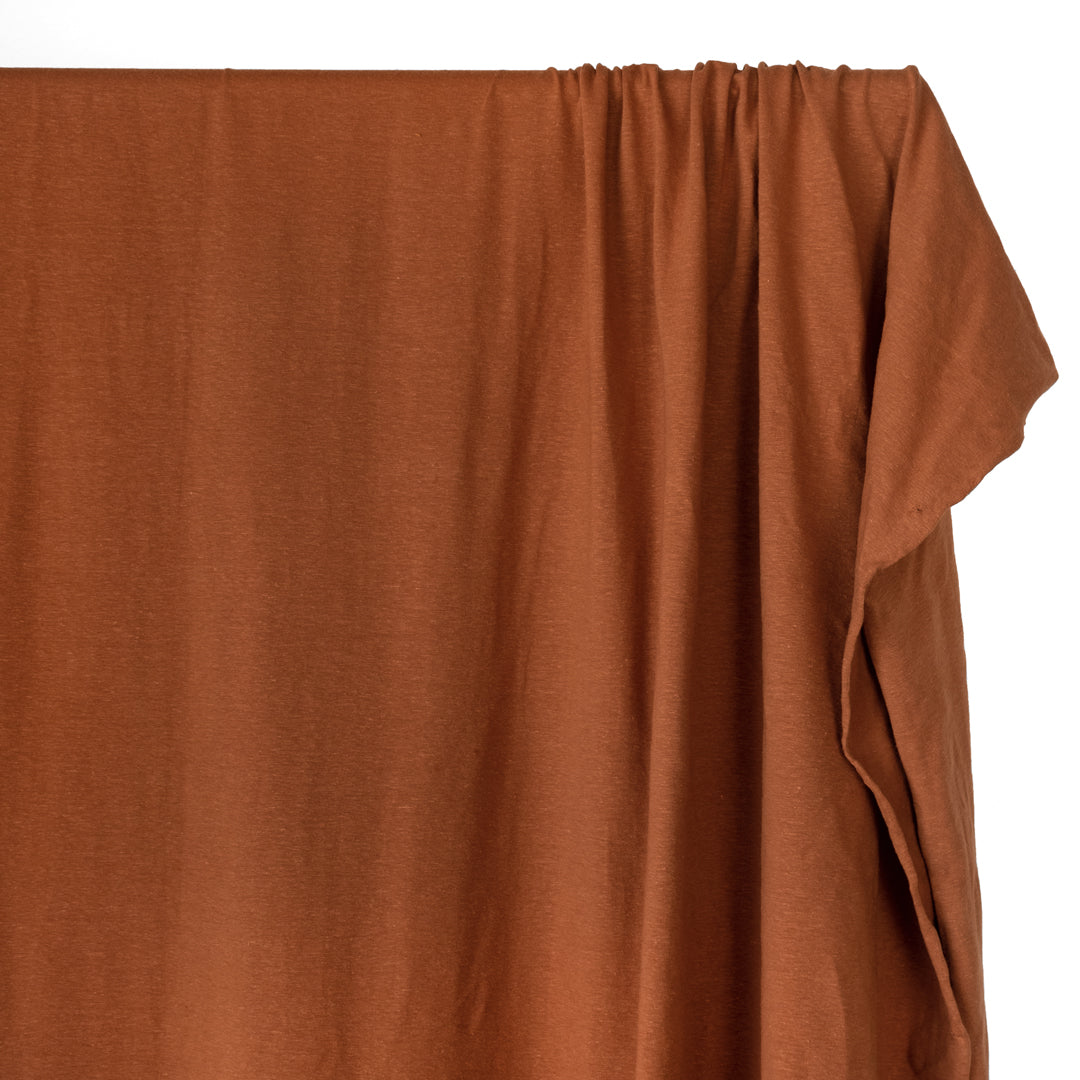 Hemp & Organic Cotton Jersey - Teak | Blackbird Fabrics