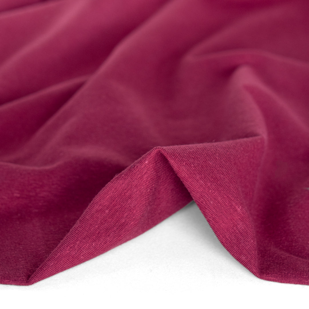 Hemp & Organic Cotton Jersey - Sangria