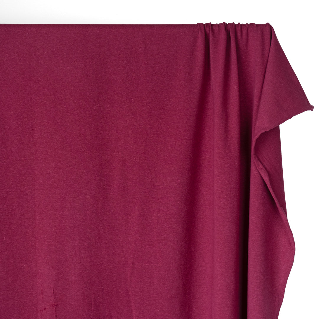Hemp & Organic Cotton Jersey - Garnet | Blackbird Fabrics