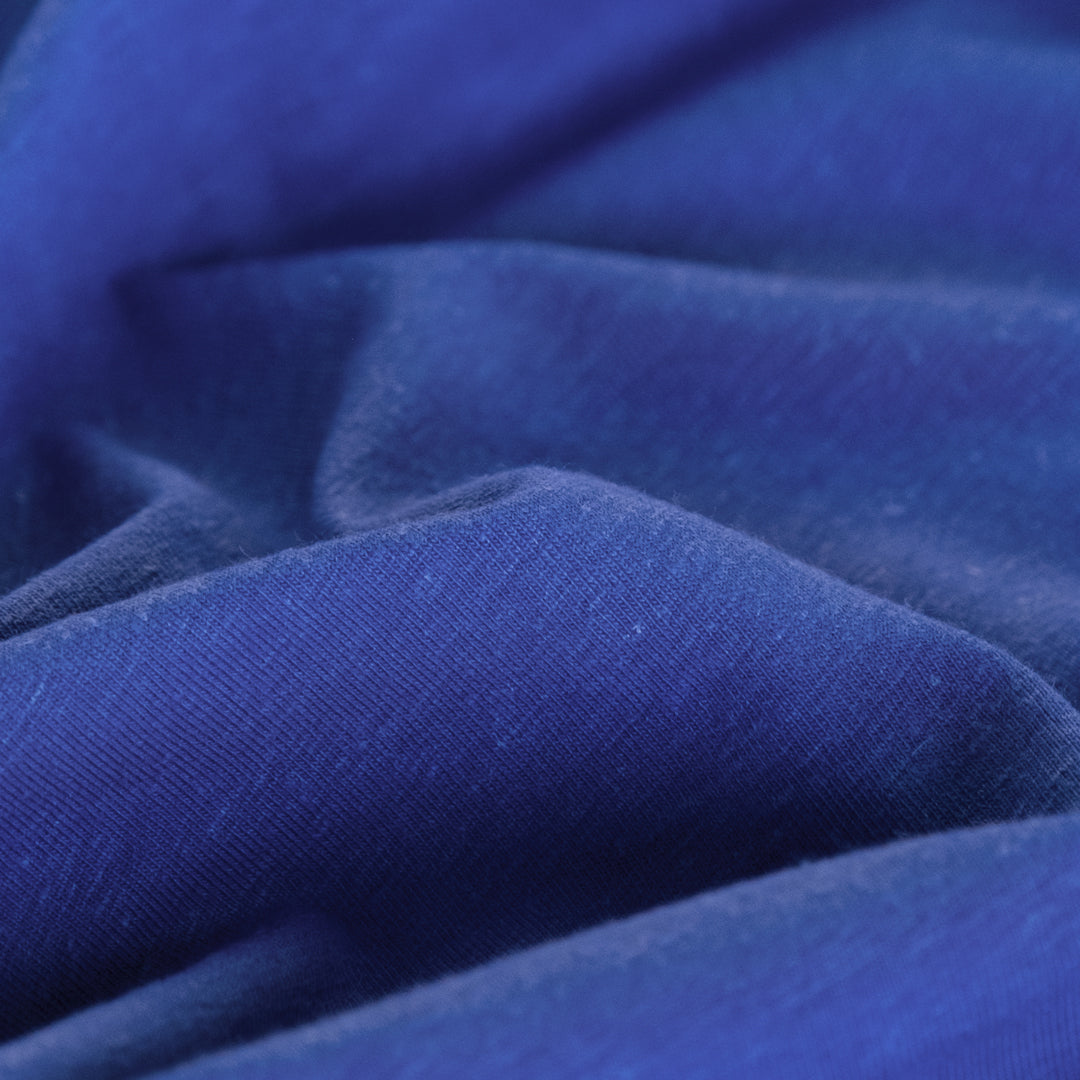 Hemp & Organic Cotton Jersey - Royal Blue | Blackbird Fabrics