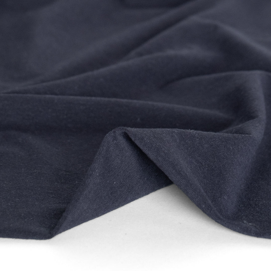 Hemp & Organic Cotton Jersey - Navy | Blackbird Fabrics