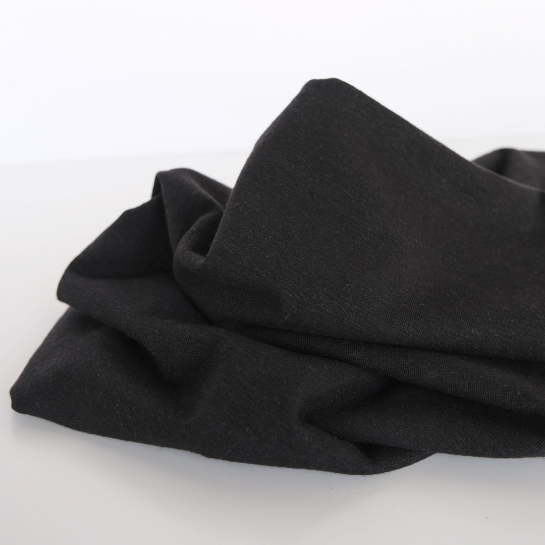 Hemp & Organic Cotton Jersey - Black