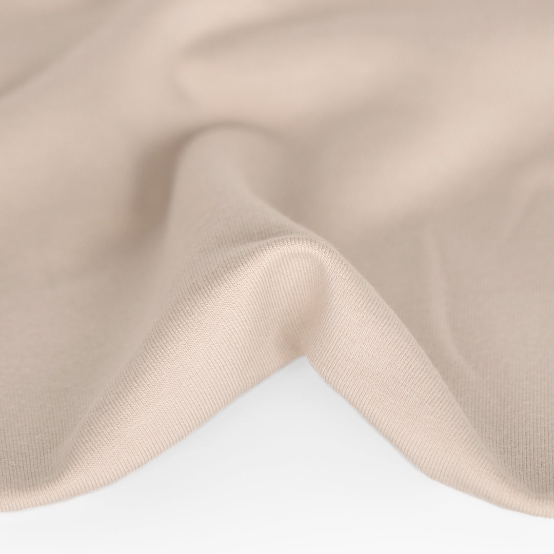 Bamboo & Cotton Stretch Fleece - Shell
