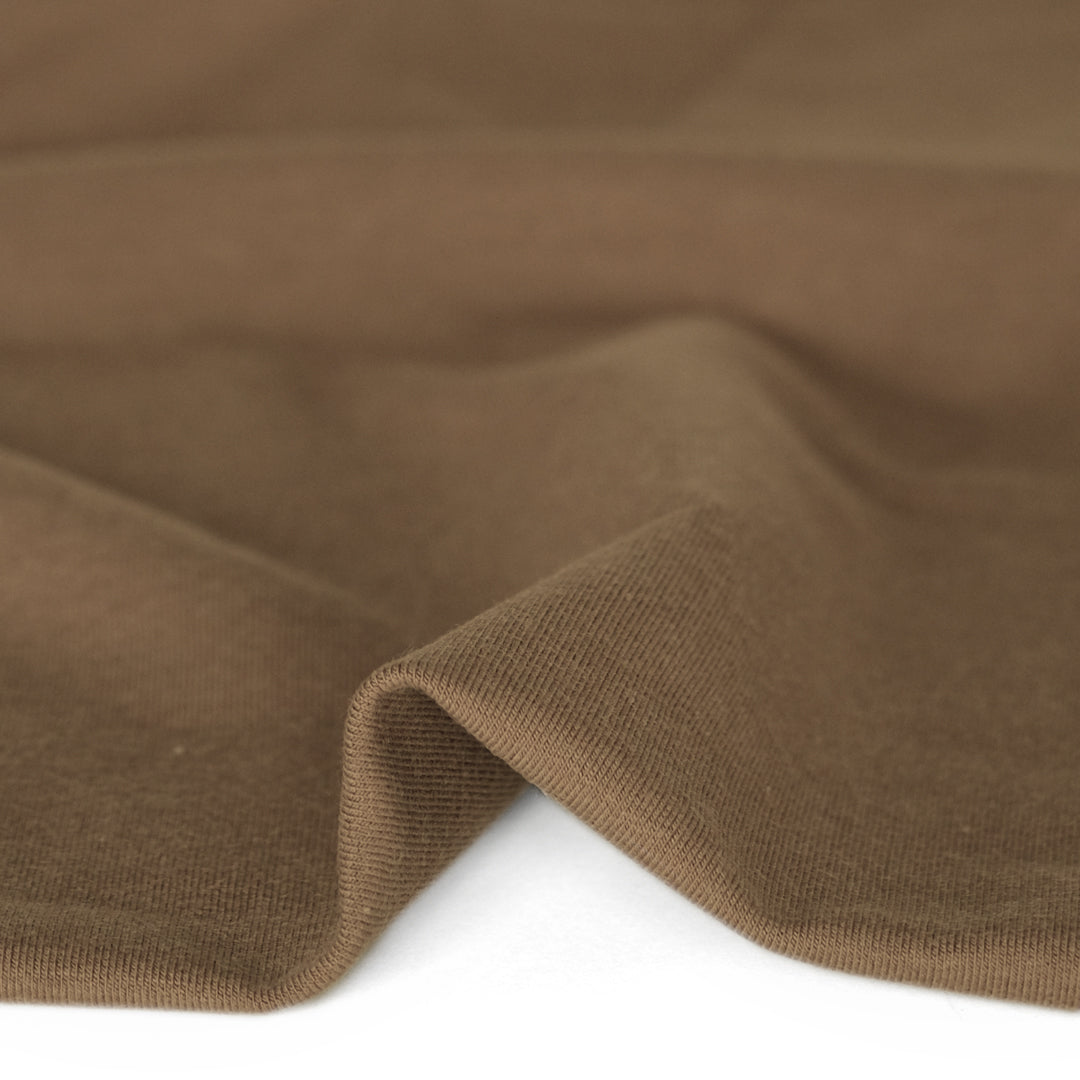 Bamboo & Cotton Stretch Fleece - Crimini