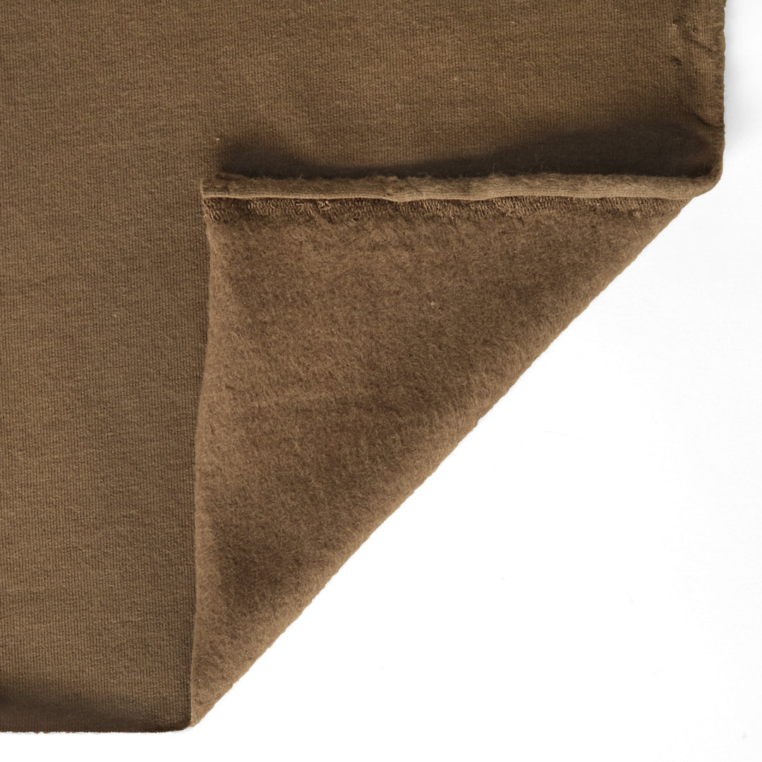 Bamboo & Cotton Stretch Fleece - Crimini