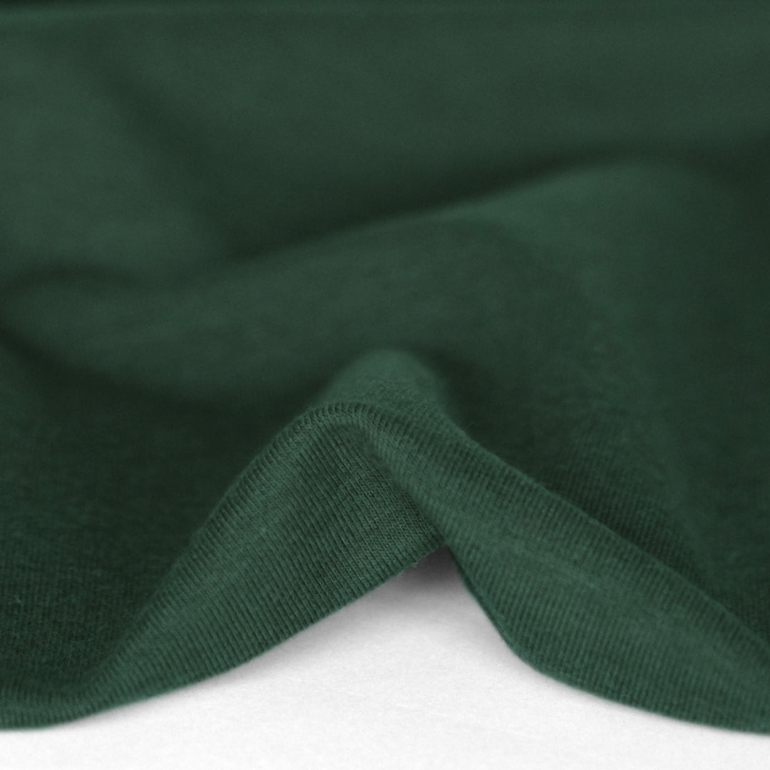 Bamboo & Cotton Stretch Fleece - Pine