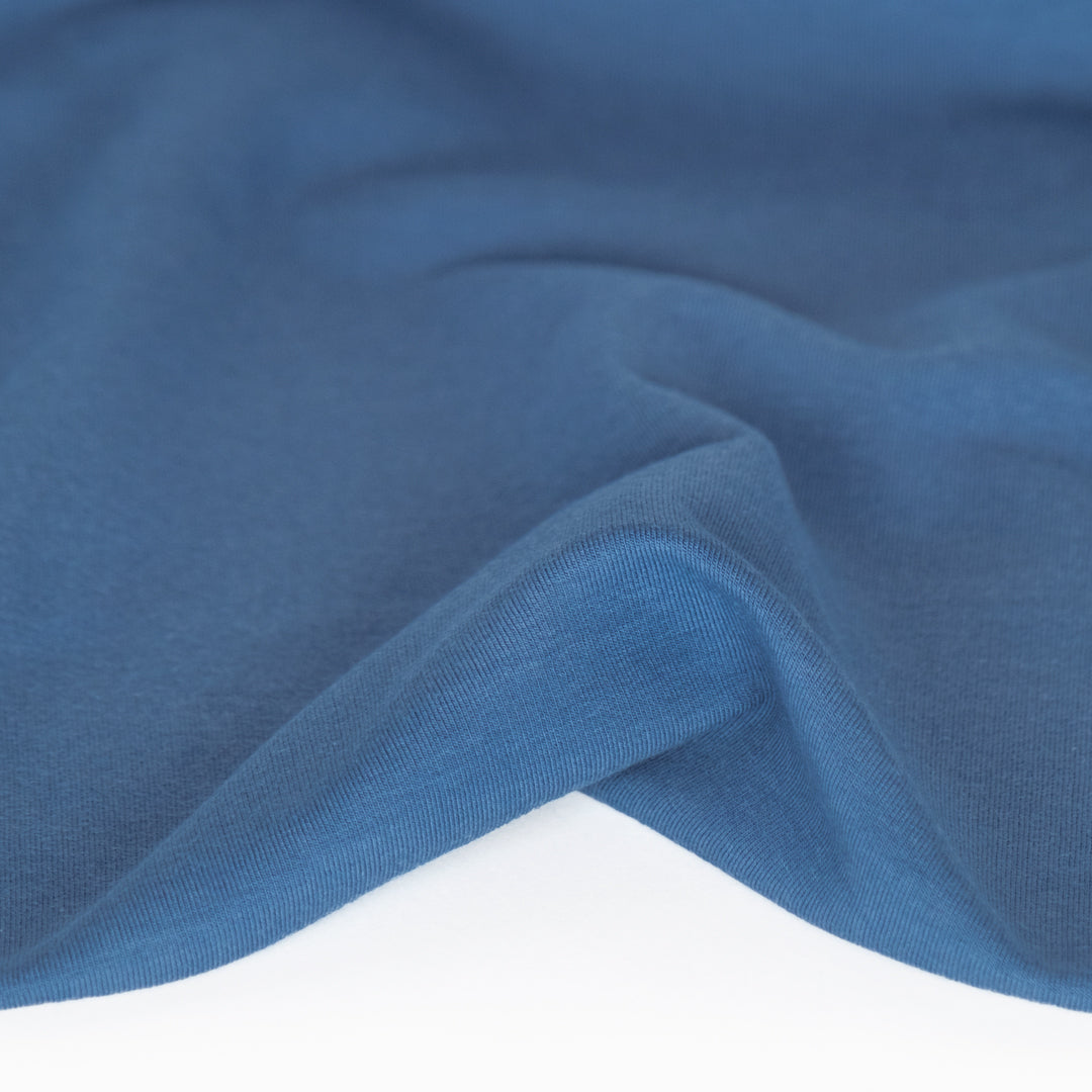 Bamboo & Cotton Stretch Fleece - Pacific