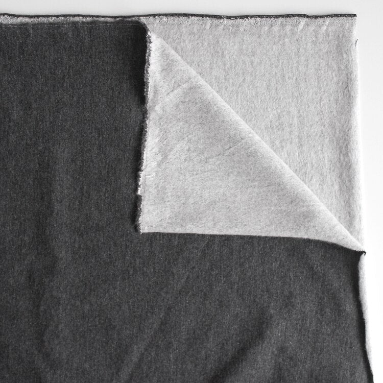 Bamboo & Cotton Stretch Fleece - Heather Charcoal