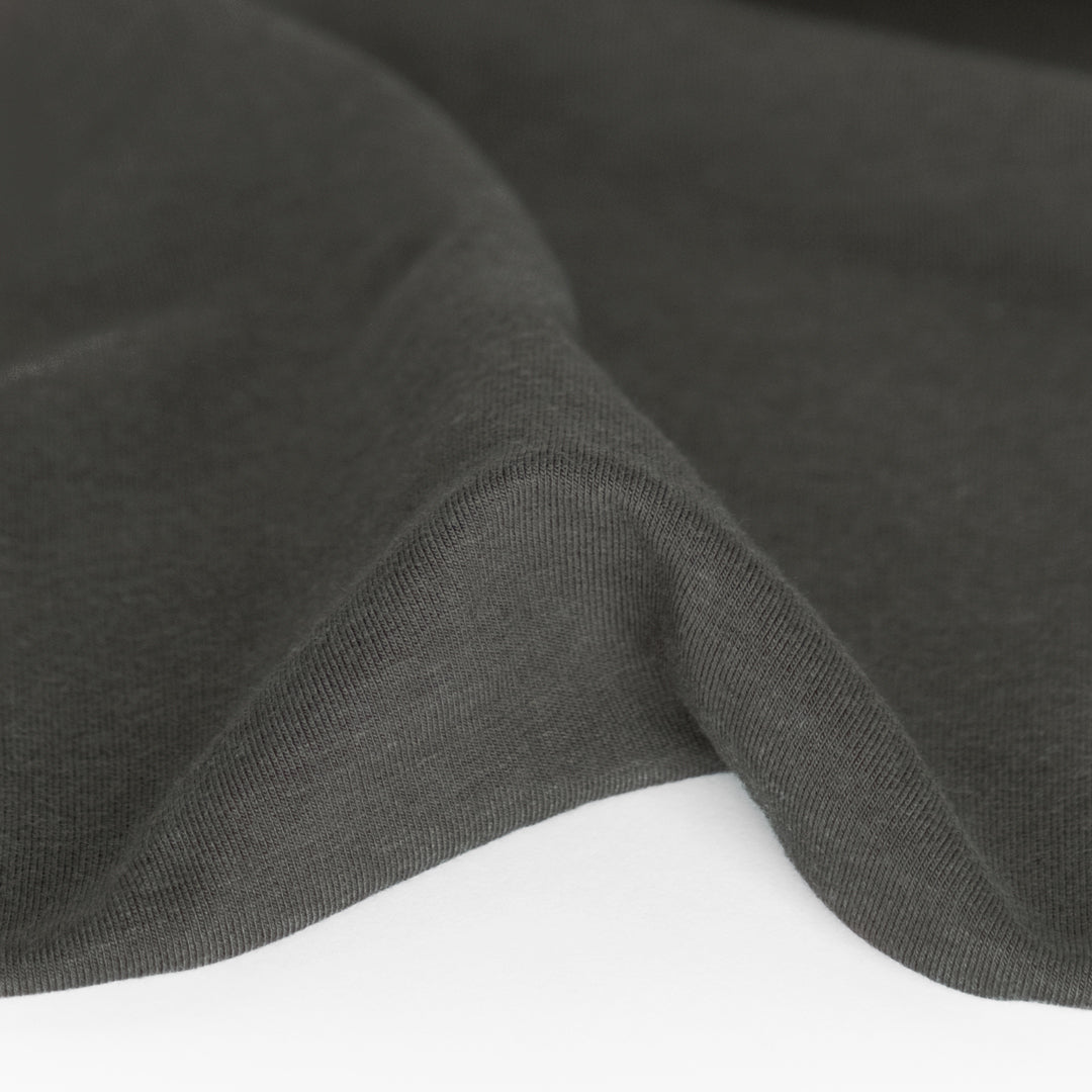 Bamboo & Cotton Stretch Fleece - Slate