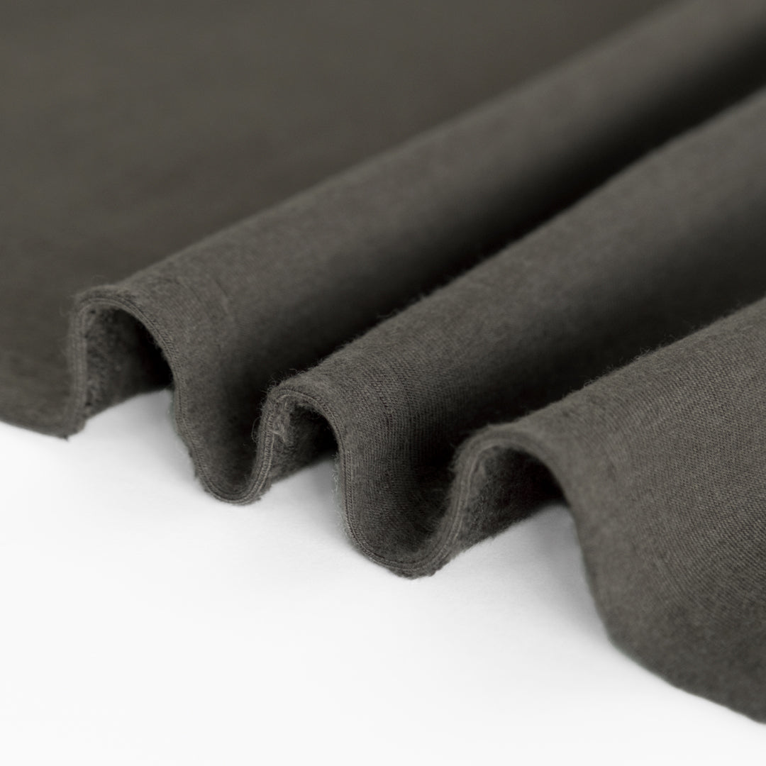 Bamboo & Cotton Stretch Fleece - Slate
