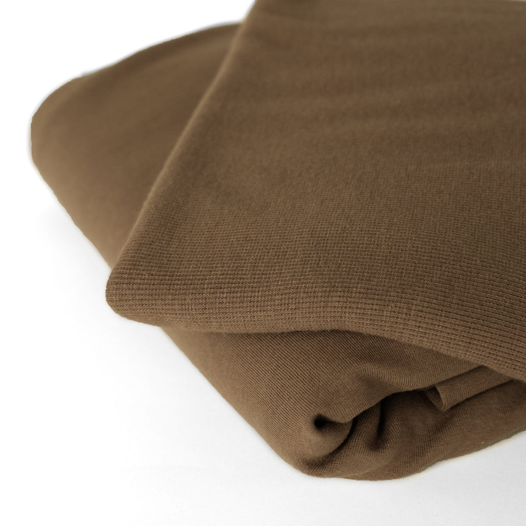 Bamboo & Cotton 2x2 Ribbing - Crimini