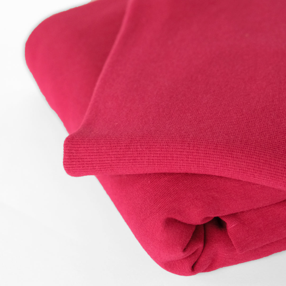 Bamboo & Cotton 2x2 Ribbing - Raspberry