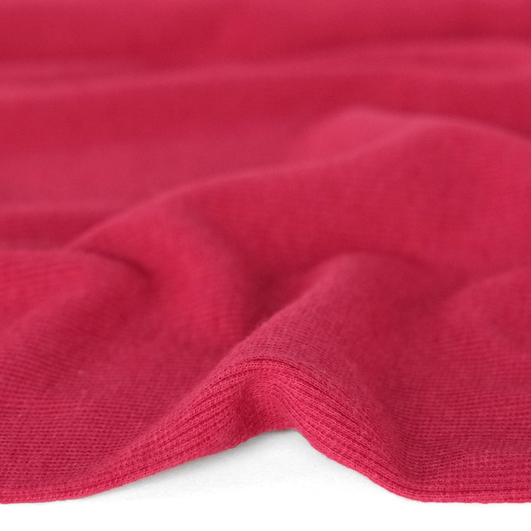 Bamboo & Cotton 2x2 Ribbing - Raspberry