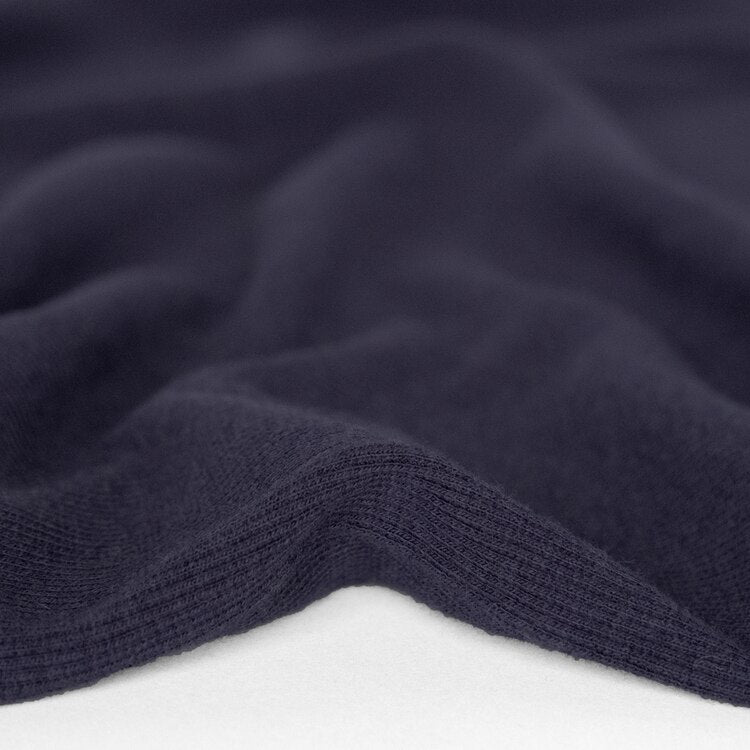 Bamboo & Cotton 2x2 Ribbing - Navy